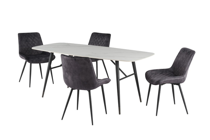 Brassex-5-Piece-Dining-Set-Black-Grey-45761-1