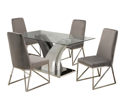 Brassex-5-Piece-Dining-Set-Grey-4017-1