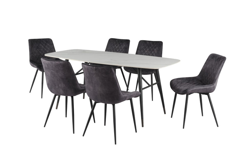 Brassex-7-Piece-Dining-Set-Black-Grey-45762-1