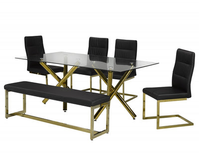 Brassex-6-Piece-Dining-Set-Black-Gold-4192-16