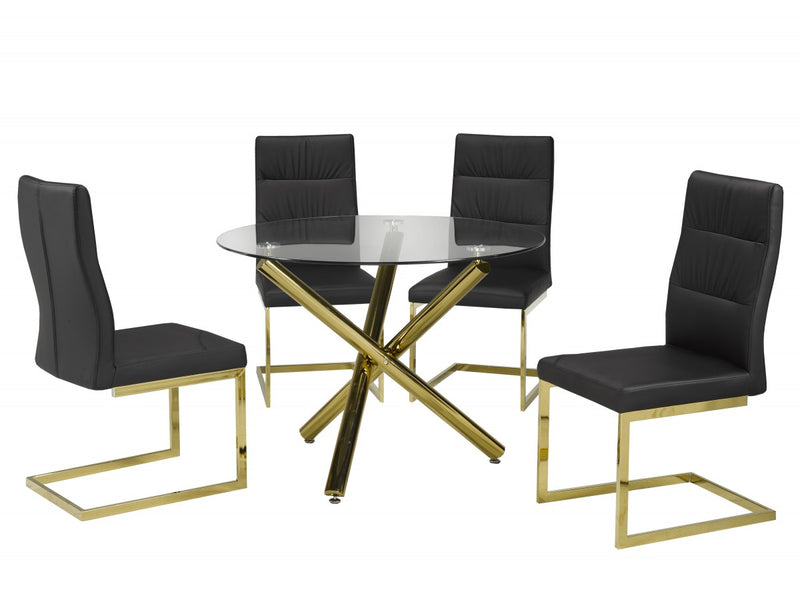 Brassex-5-Piece-Dining-Set-Black-Gold-4194-13