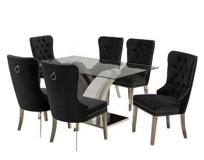 Brassex-7-Piece-Dining-Set-Black-4012-1