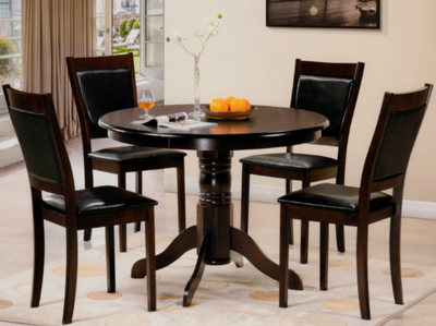 Solid-Wood Pedestal Dining Table