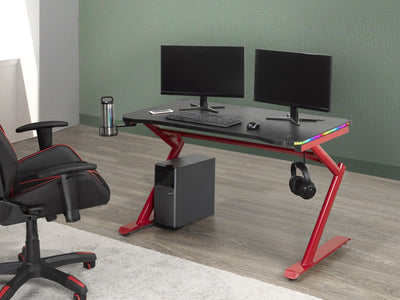 Brassex-Gaming-Desk-Chair-Set-Red-Black-12344-13