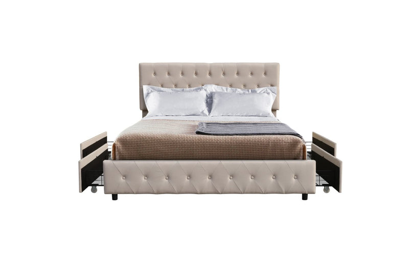 Brassex-Full-Platform-Bed-Beige-22023-1