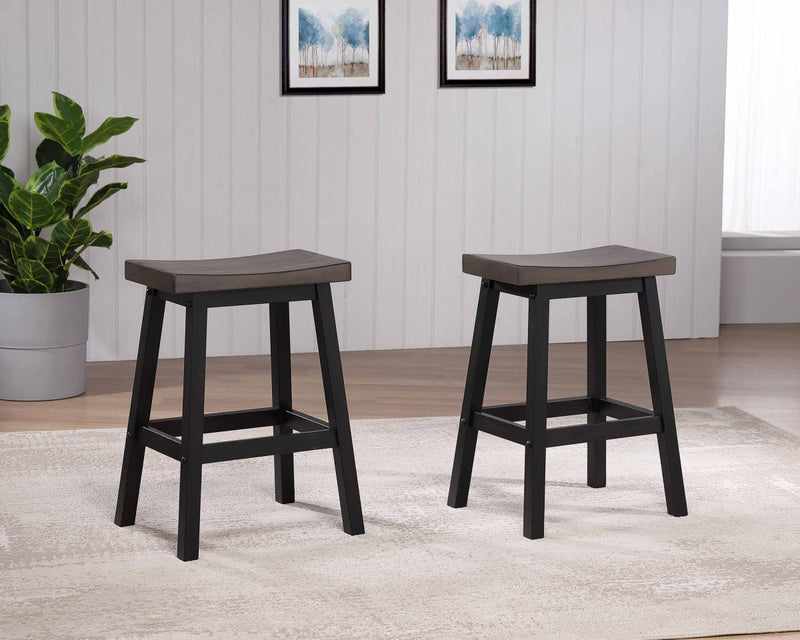 Brassex-Counter-Stool-Set-Of-2-Oak-Dark-Grey-11226-24-Ob-2