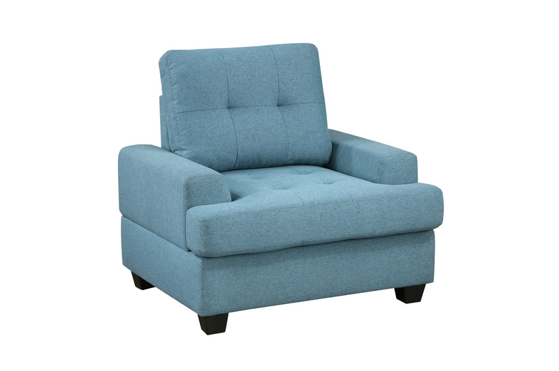 Dunstan Blue Chair