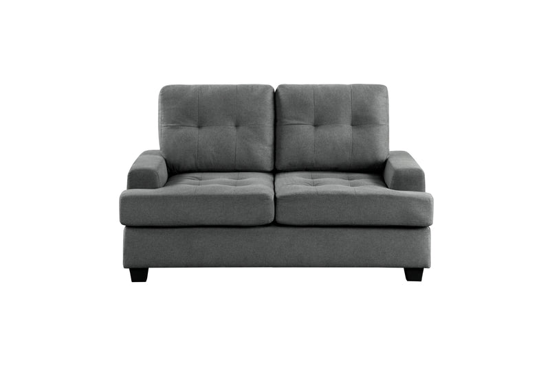 Dunstan Dark Grey Love seat