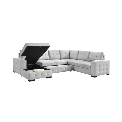 99023LGYSS4L-4-piece-Sectional-with-Pullout-Bed-&-Left-Side-Storage-Chaise-11