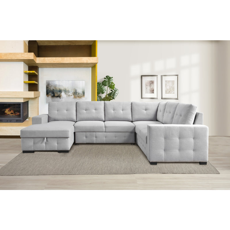 99023LGYSS4L-4-piece-Sectional-with-Pullout-Bed-&-Left-Side-Storage-Chaise-14