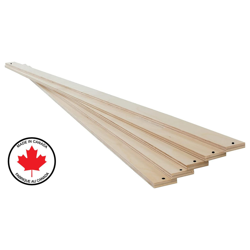 Premium Grade 3/4" Plywood Bed Slats - Set of 12