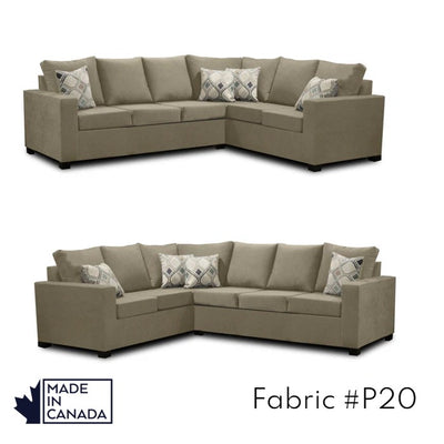 Canadian Made 3 x 2 Sectional | LHF/RHF Configuration | 17 Color Options