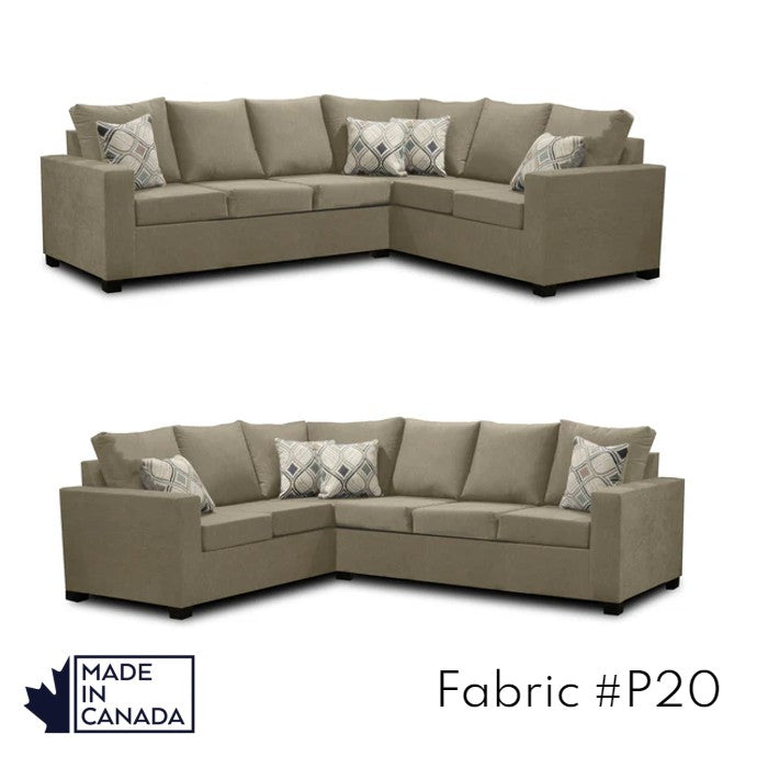 Canadian Made 3 x 2 Sectional | LHF/RHF Configuration | 17 Color Options