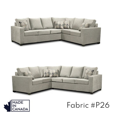 Canadian Made 3 x 2 Sectional | LHF/RHF Configuration | 17 Color Options