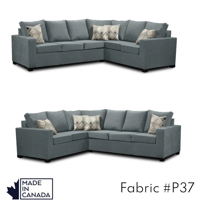 Canadian Made 3 x 2 Sectional | LHF/RHF Configuration | 17 Color Options