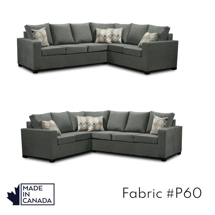 Canadian Made 3 x 2 Sectional | LHF/RHF Configuration | 17 Color Options