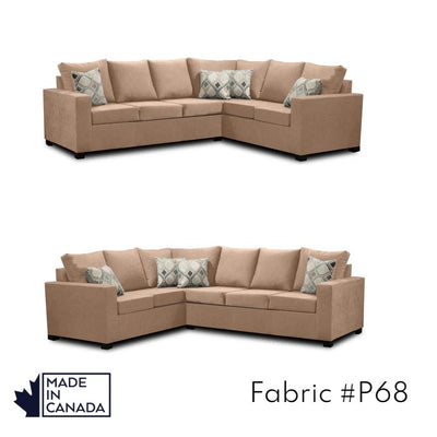 Canadian Made 3 x 2 Sectional | LHF/RHF Configuration | 17 Color Options