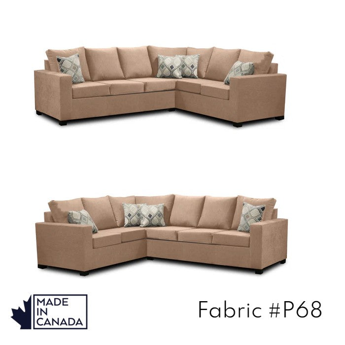 Canadian Made 3 x 2 Sectional | LHF/RHF Configuration | 17 Color Options