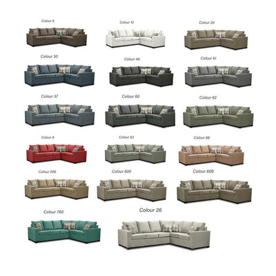 Canadian Made 3 x 2 Sectional | LHF/RHF Configuration | 17 Color Options