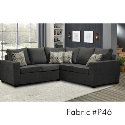 Canadian Made 2 x 2 Sectional | 17 Fabric Options