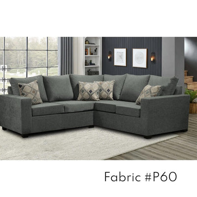 Canadian Made 2 x 2 Sectional | 17 Fabric Options