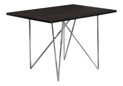 Modern 48" Rectangular Brown Laminate Dining Table - Small Kitchen & Dining Room Furniture