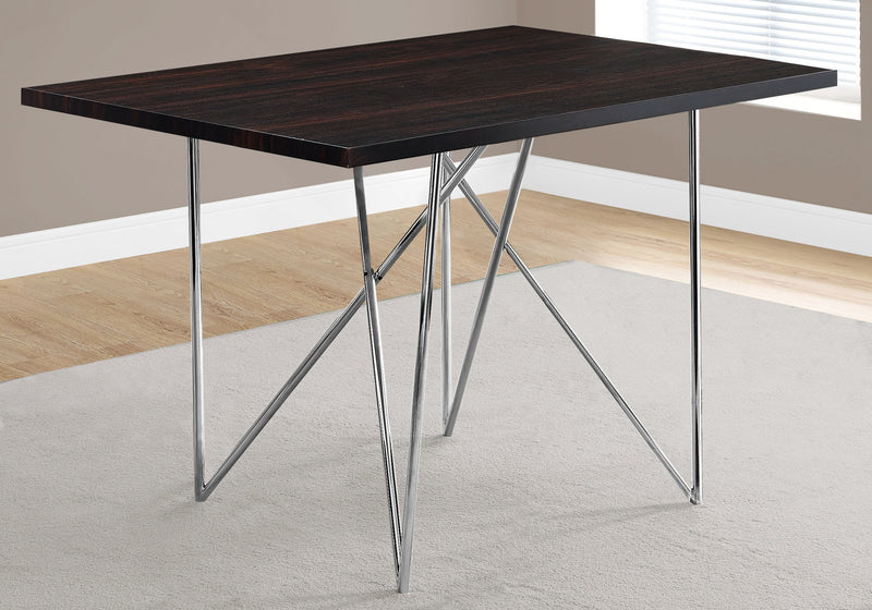 Modern 48" Rectangular Brown Laminate Dining Table - Small Kitchen & Dining Room Furniture