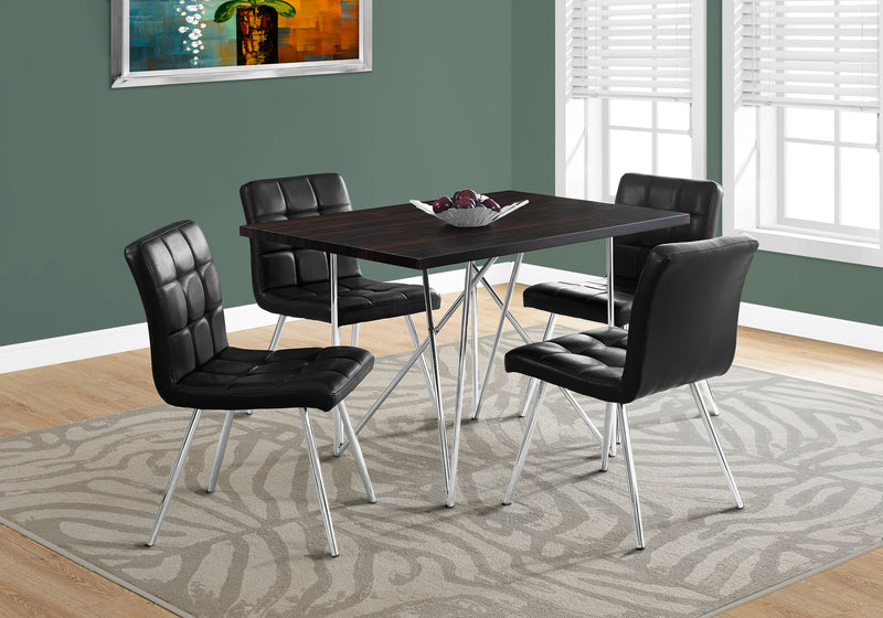 Modern 48" Rectangular Brown Laminate Dining Table - Small Kitchen & Dining Room Furniture