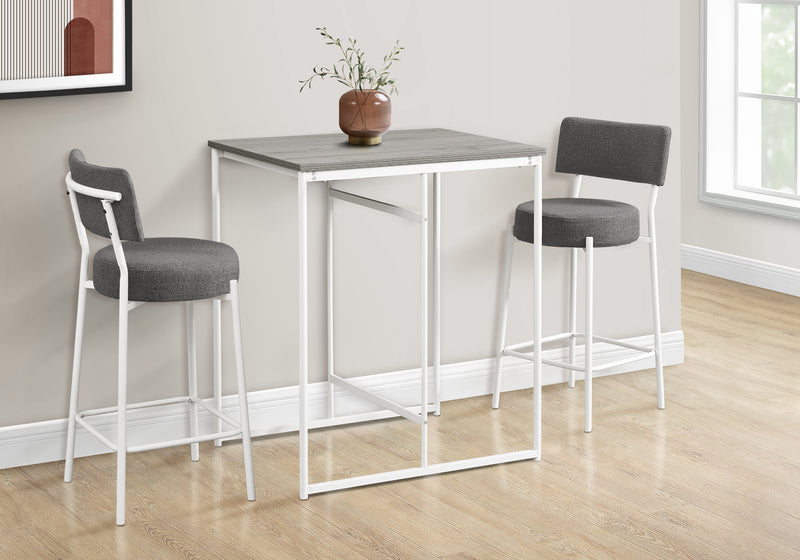 Modern Grey Laminate Counter Height Dining Table, Small Kitchen Table