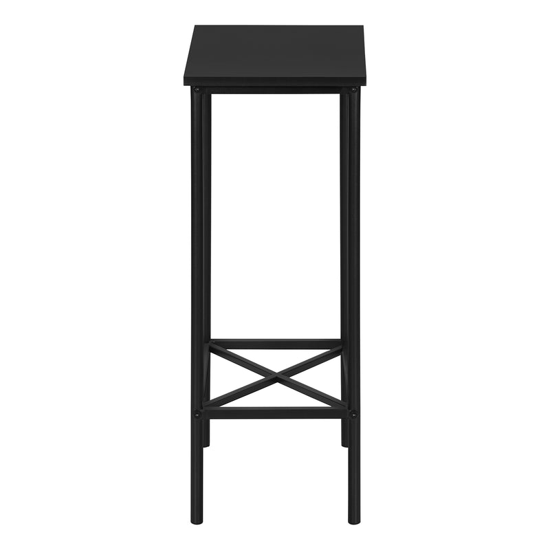 Contemporary Black Metal Accent Table 2 Tier Small End Side Living Room Bedroom