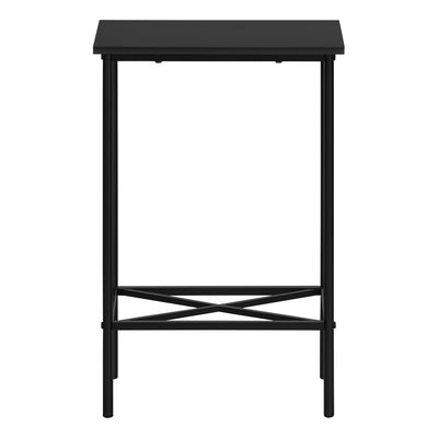 Contemporary Black Metal Accent Table 2 Tier Small End Side Living Room Bedroom