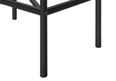 Contemporary Black Metal Accent Table 2 Tier Small End Side Living Room Bedroom