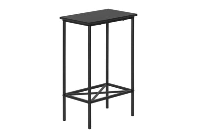 Contemporary Black Metal Accent Table 2 Tier Small End Side Living Room Bedroom