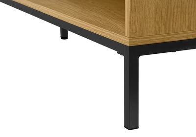 60" L-Shaped Brown Laminate Computer Desk with Storage Drawers - Modern Home Office Solution