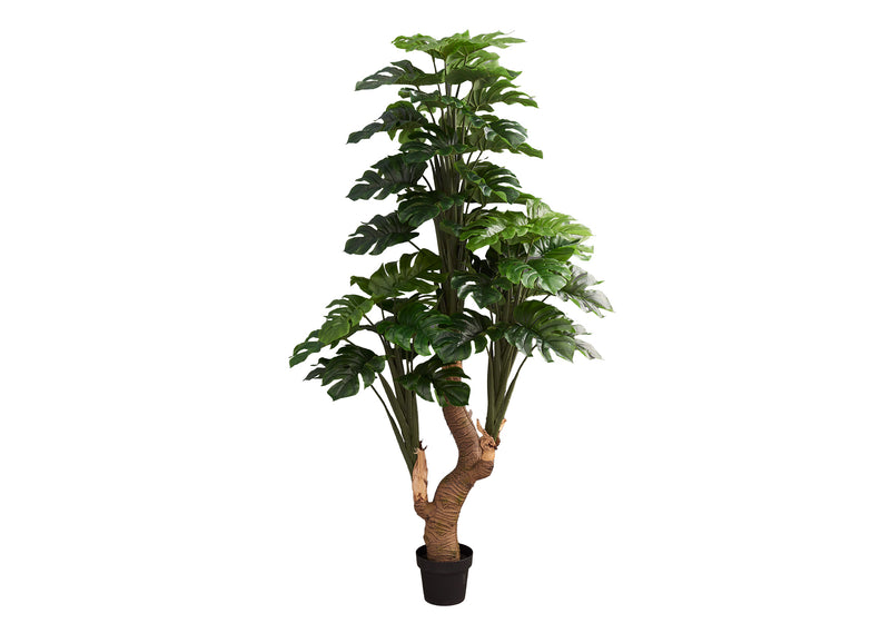 83" Tall Artificial Monstera Tree, Real Touch Green Leaves, Potted Plant