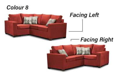 Canadian Made 2 x 1 Sectional | LHF/RHF Configuration | 17 Color Options