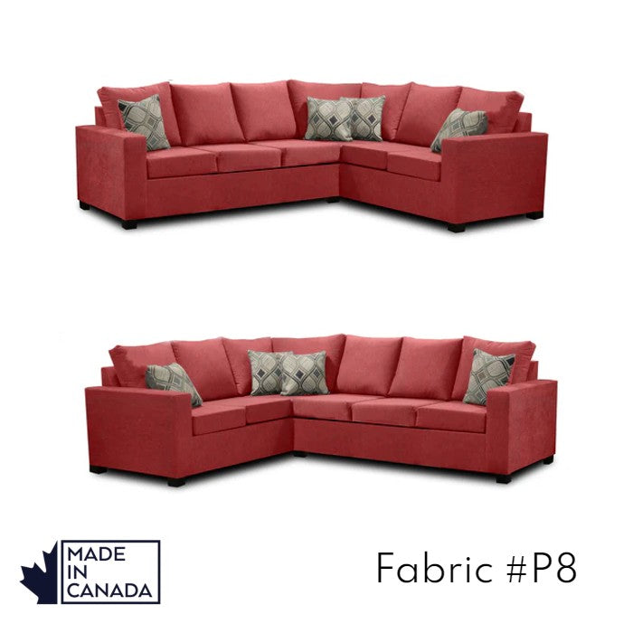 Canadian Made 3 x 2 Sectional | LHF/RHF Configuration | 17 Color Options