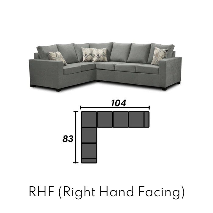 Canadian Made 3 x 2 Sectional | LHF/RHF Configuration | 17 Color Options