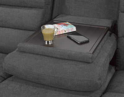 Brassex-Recliner-Sofa-With-Drop-Down-Tray-Grey-Hs-6899A-3