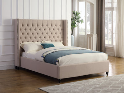 Brassex-King-Platform-Bed-Beige-B1920K-Bei-2