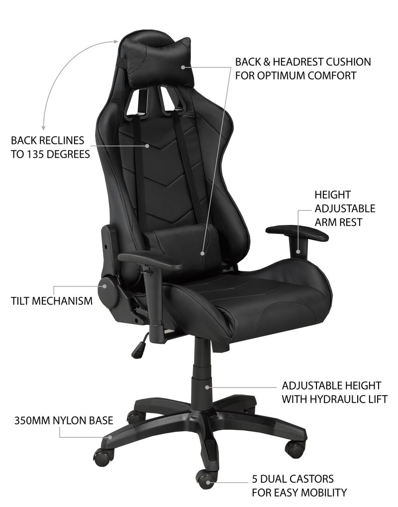 Brassex-Gaming-Desk-Chair-Set-Black-12335-13