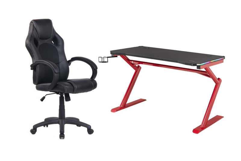 Brassex-Gaming-Desk-Chair-Set-Black-Red-12354-12