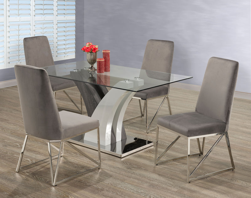 Brassex-5-Piece-Dining-Set-Grey-4017-2