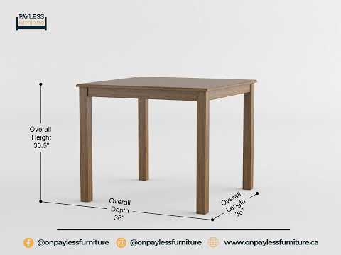 Transitional Walnut Dining Set with Keyhole Detail