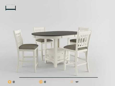 Junipero Beige Counter Height Chair - Set of 2