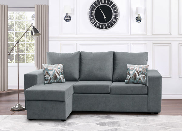 Canadian Made Sectional with Reversible Chaise | 17 Color Options