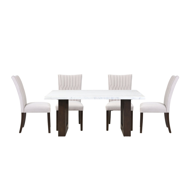 Affordable Furniture Canada: 5766M-68DT Dining Table with Marble Top-4