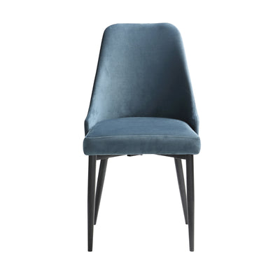 Affordable blue velvet side chair for sale in Canada - 5817MBUS-11