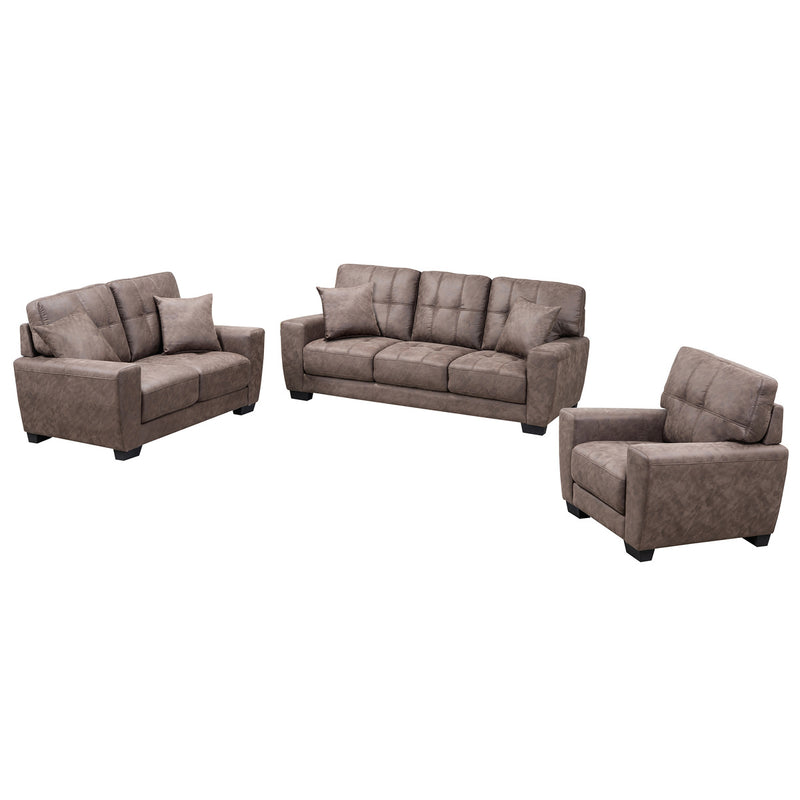 Affordable 3-seater sofa with 2 pillows in Canada-5