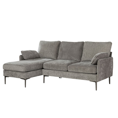 Affordable furniture in Canada - 2-piece Sectional with Reversible Chaise and 2 Pillows-4
